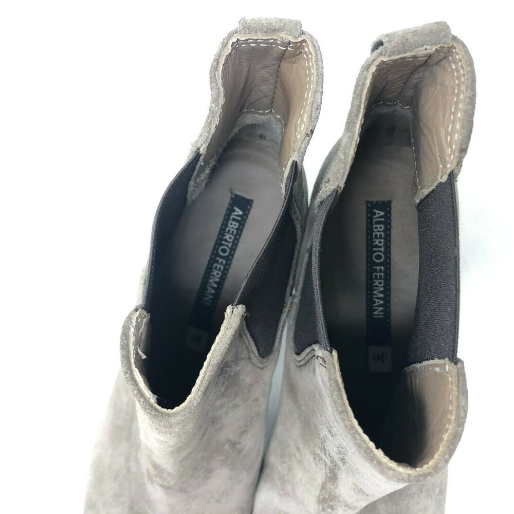 Alberto Fermani Boot Women's 6 Piccola Taupe Gray Suede Heel Bootie - Picture 8 of 8